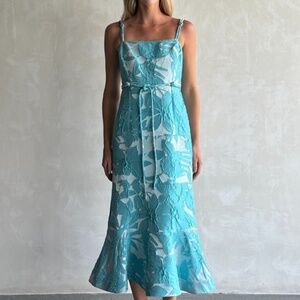 Alexis Delphine Floral-Patterned Midi-Dress